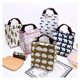 thumbnail image 5 of Cesta de almuerzo con aislamiento de algodón, bolsa térmica suave, bolsa de almuerzo con aislamiento reutilizable, bolsa de almuerzo para niños y mujeres (estampado de erizo), 5 of 5