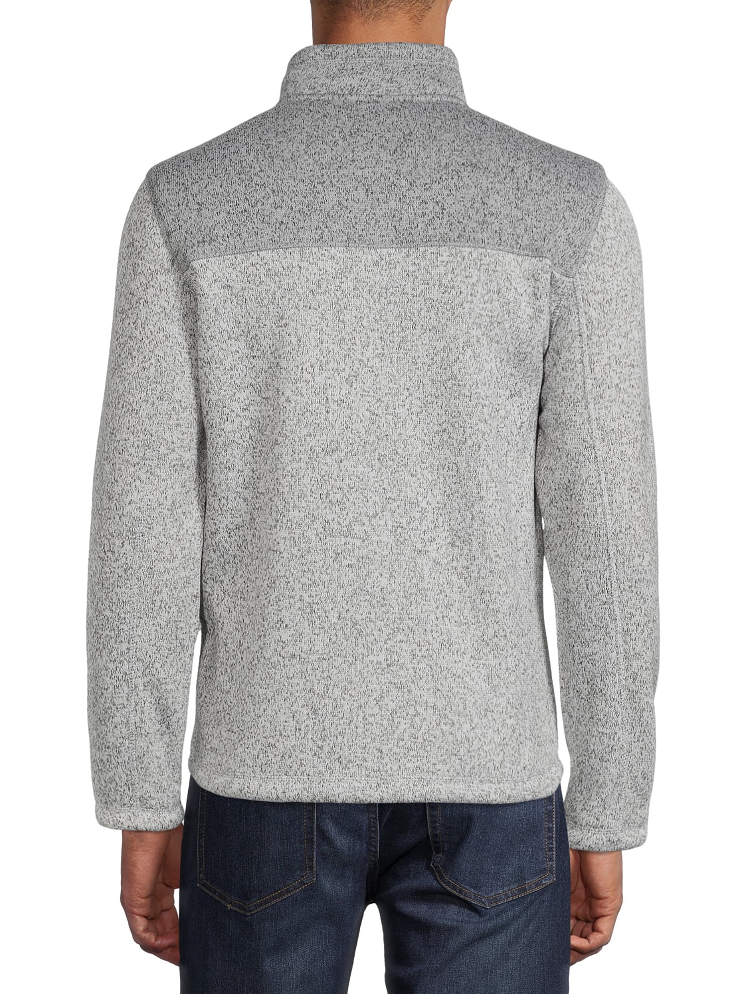 George Men's and Big Men's Zip-Up Fleece Sweater, up to Size 5XL
