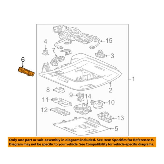 GM OEM Overhead Roof Console-Indicator 84059831