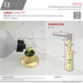 thumbnail image 4 of Distributeur de Savon Élégant 240 ml Brossé Or S-01G, 4 of 9