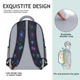 thumbnail image 5 of Game Controller Black Pattern Backpack for School, Cute School Bag with Adjustable Shoulder Straps and Padded Back, 15.3"x11"x6.7", 5 of 5