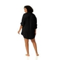 thumbnail image 6 of Women's Plus Size Live In Color Button Down Shirt Swimsuit Cover Up, 6 of 8