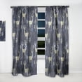 thumbnail image 2 of DESIGN ART Designart 'Raindeer With Christmas Snowflakes' Animals Curtain Single Panel 52 in. wide x 95 in. high - 1 Panel 95 Inches, 2 of 5