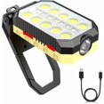 thumbnail image 1 of Reflector LED portátil 1500 lúmenes 4800mAh 30W Linterna LED recargable Linterna portátil con linternas USB 4 modos de iluminación Luz de trabajo con base magnética y gancho, Kuyhfg Bienvenido a Kuyhfg, 1 of 5