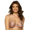thumbnail image 4 of Paramour by Felina | Lotus Embroidered Unlined Bra | Ultra-Light (Rose Tan, 32D), 4 of 6