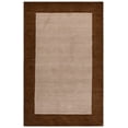 thumbnail image 2 of Safavieh Himalaya Cenric Solid Wool Area Rug, Beige/Dark Brown, 5' x 8', 2 of 11