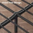 thumbnail image 6 of Lifezone Upholstered Bed Frame with Headboard, Full, Metal Support, No Box Spring Needed, Noise Free, Easy Assembly, Grey, 6 of 8