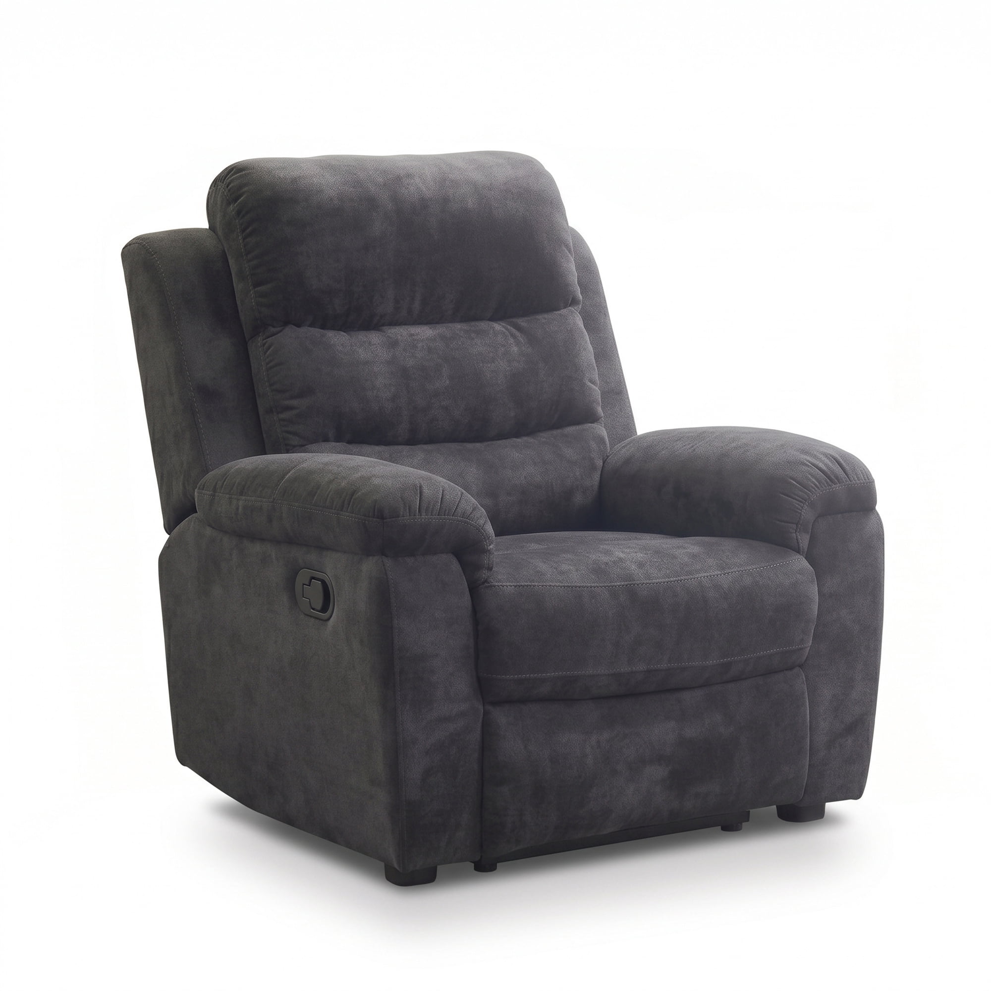 35" Manual Recliner Chair Padded Armchair Living Room, Gray