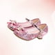 thumbnail image 5 of Zapatos de baile para niñas con tacón bajo y lentejuelas, con lazo (rosa, talla 30), 5 of 8