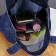 thumbnail image 3 of Bolso de lona para mujer Bolso de mano de gran capacidad para compras de mezclilla Bolso de hombro de libro para estudiantes Mochila tholdsy BB2810-06, 3 of 3