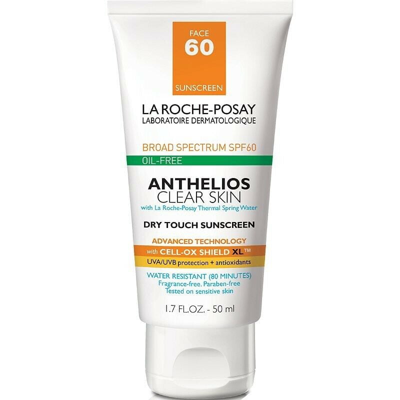 clear skin dry touch sunscreen spf 60