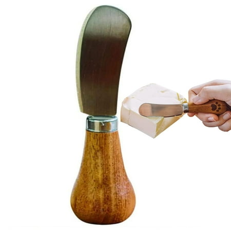 

Cream Cheese Spreader - Adorable and Durable Upright Butter Spreader - Easy to Use Spreader with Bear Claw Painted Wooden Handle