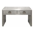 thumbnail image 4 of Moti Pilot 2-Drawer Aluminum Console Table with Exposed Screws in Silver, 4 of 6