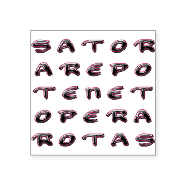 CafePress - SATOR Square Sticker - Square Sticker 3