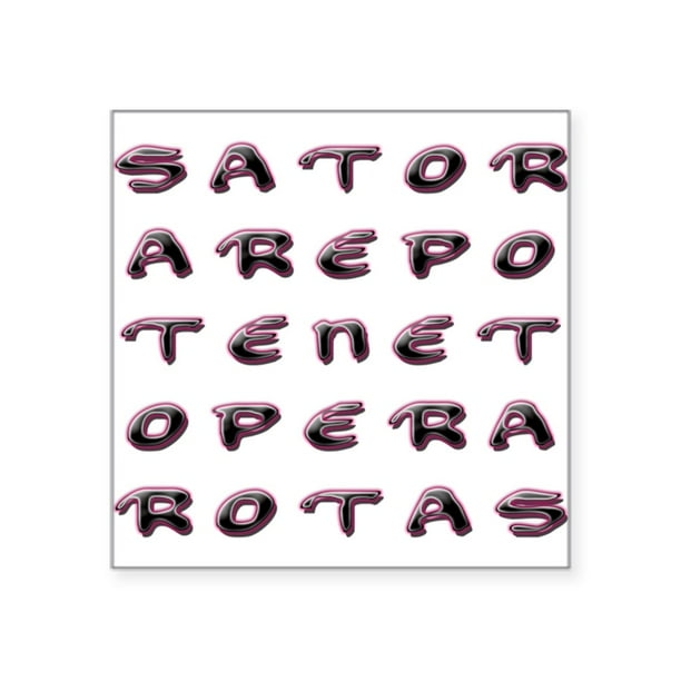 CafePress - SATOR Square Sticker - Square Sticker 3 CafePress - SATOR Square Sticker - Square Sticker 3