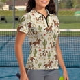 thumbnail image 2 of Binienty Western Horse Couple Matching Outfits Relaxed Short Sleeve Couple Shirt for Men Women Fashion Classic Fit Shirts Daily Wear for Workout Pickleball Running, 2 of 7