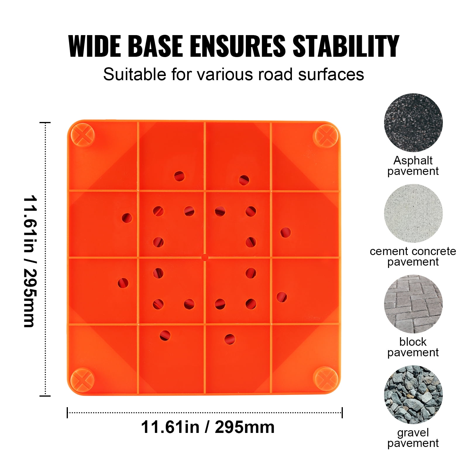 KFFKFF Safety Cones 4 pcs 28" Collapsible Traffic Cones with Reflective Collars for Parking Lot, Road Parking, Driving Practice, Roadside Emergency and Vehicle Safety, Orange, 4 Pack