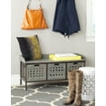 thumbnail image 2 of SAFAVIEH Isaac Rustic 3 Drawer Wooden Storage Bench, French Grey, 2 of 5