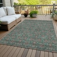 thumbnail image 6 of Addison Rugs Chantille Indoor/Outdoor Transitional Floral Teal Washable Rectangle Rug, 5' x 7'6", 6 of 6