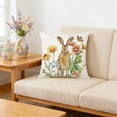 thumbnail image 4 of QTOCIO Easter Pillow Rabbits Patterns Throw Pillow Cases Decorative Cushion Covers For Sofa Couch Home Easter Decor, 4 of 4