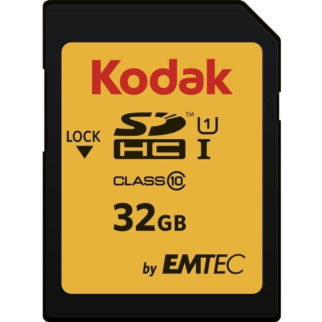Tarjeta de memoria microSDHC para cámara Kodak PIXPRO WPZ2 eMemoryCards 32 GB Ultra Fast 80 MB/s