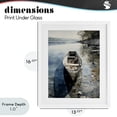 thumbnail image 4 of Stupell Industries Rustic Lodge Boat In The Fall Reflection White Framed Print Under Glass, 13 x 16, by Franklyn Gregory, 4 of 8