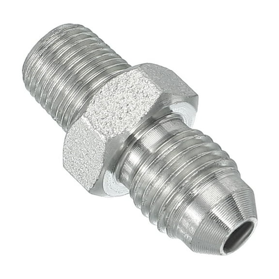 Uxcell Pipe Adapter Connector Pipe Fitting Oil Feed Restrictor Fitting Hydraulic Connector for Oil Steam Water Pipelines System 7/16" x 1/8" Male