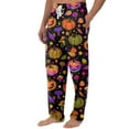thumbnail image 4 of Men's Pajama Pants Halloween Pumpkins Pants Soft Funny Pant Loose Fit Bottoms Pajama Pants with Pockets, 4 of 5