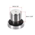 thumbnail image 2 of Unique Bargains Stainless Steel Inner Hex Head M12x1.25 Pipe Fitting Plug with Seal Ring, 2 of 4