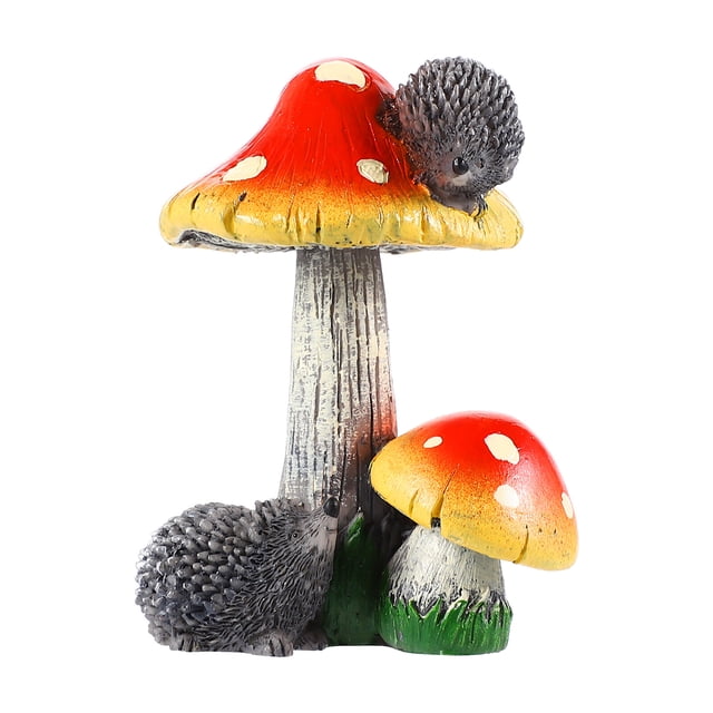 MasteelfCA Mini Ornements Champignon Résine Animal Adorable Décoration de Jardin Miniature