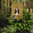 thumbnail image 2 of Caroline's Treasures BB1491GF Basset Hound Spoiled Dog Lives Here Flag Garden Size , Small, multicolor, 2 of 3