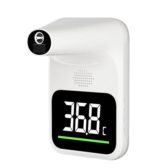 Termómetro corporal montado en la pared pantalla dual LED para lugares públicos Afortunado Sencillez