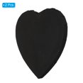 thumbnail image 3 of Unique Bargains 7.9' Heart Canvas Board for Painting, 2 Pcs Blank Panels, Black, 3 of 5