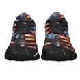 thumbnail image 5 of Black German Shepherd American Flag Shoes Women's Fashion Sneakers Tennis Running Shoes for Men Women Black Size 6, 5 of 7