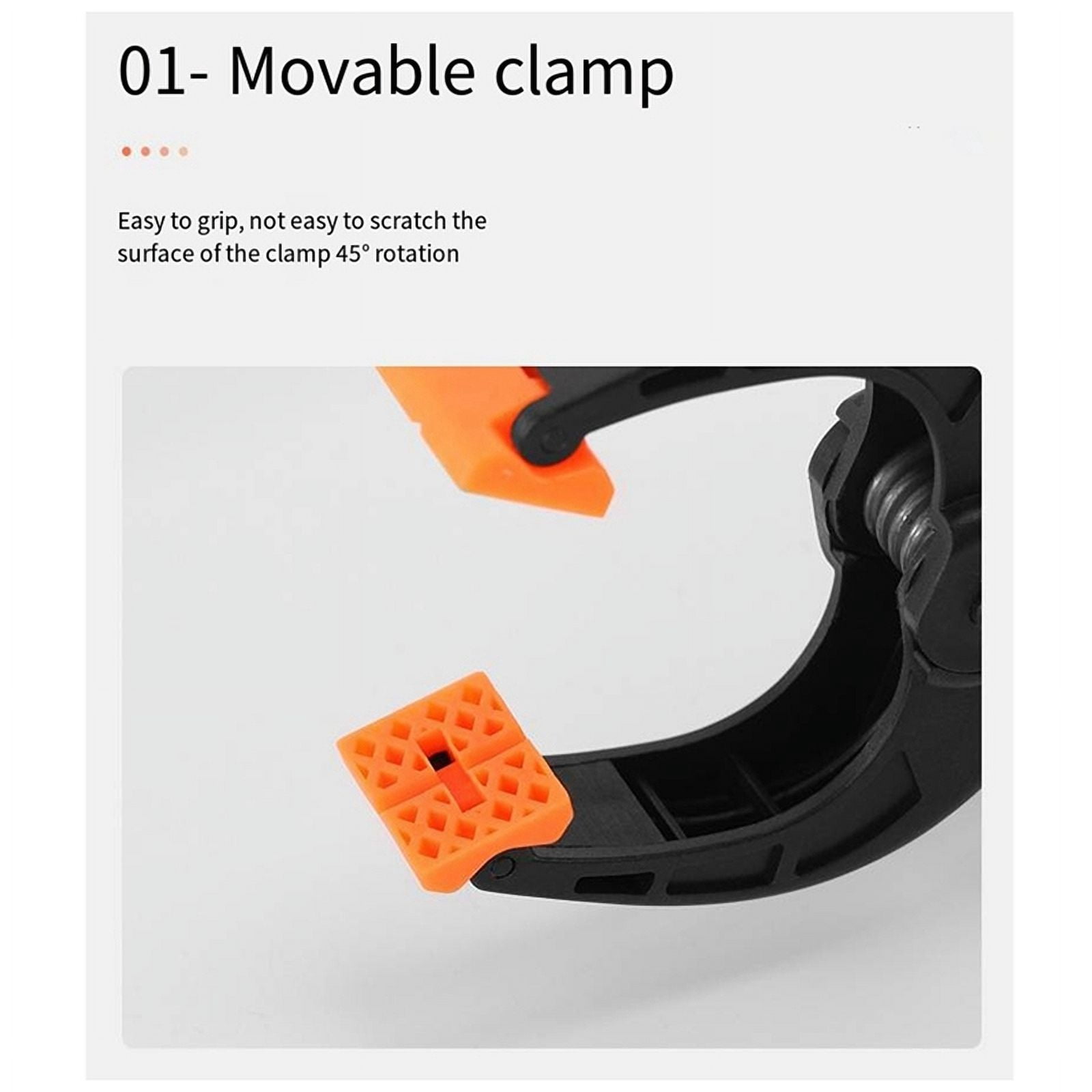 Spring Clamps Heavy Duty, 6-inch Large Plastic Clamps for Crafts