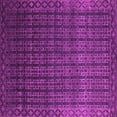 thumbnail image 1 of Ahgly Company Indoor Square Abstract Pink Contemporary Area Rugs, 4' Square, 1 of 4