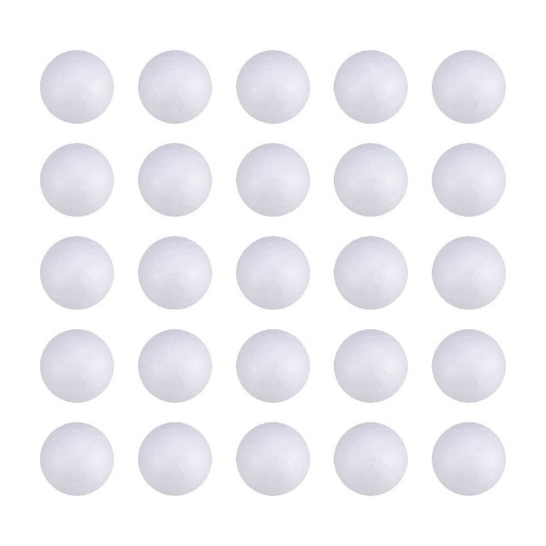 MT Products 7 Round White Polystyrene Foam Balls for Crafts - Pack of 2 