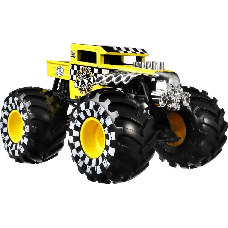 Hot Wheels Monster Truck 1:24 Scale 2022 Bone Shaker It All Vehicle with  Giant Wheels for Kids Age 3 to 8 Years Old Great Gift Toy Trucks Large  Scale : Toys & Games 