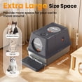 thumbnail image 2 of Caja de arena para gatos HAPAW de acero inoxidable con tapa abatible extra grande, 2 of 8