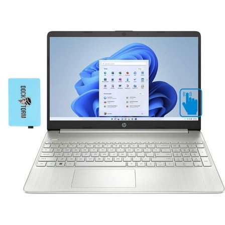 HP 15-dy2702dx Home & Business Laptop (Intel i3-1115G4 2-Core, 16GB RAM, 2TB PCIe SSD, Intel UHD, 15.6" 60 Hz Touch HD (1366x768), WiFi, Bluetooth, Webcam, Win 10 Pro) Bundle with DKZ