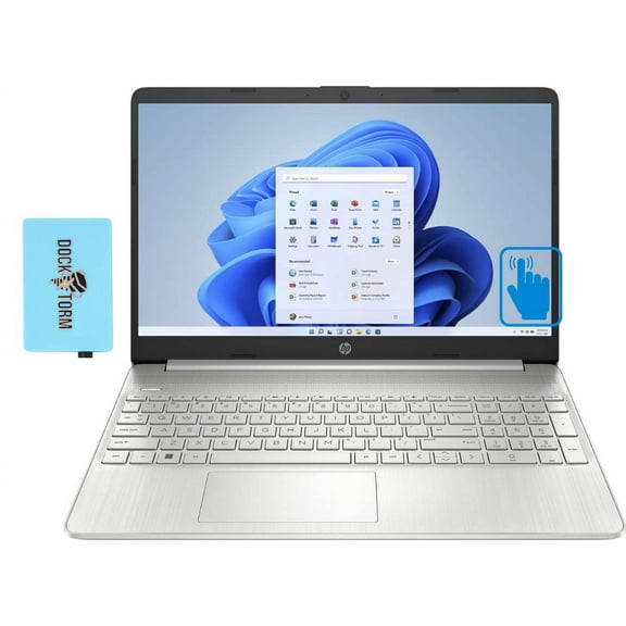 HP 15-dy2702dx Home & Business Laptop (Intel i3-1115G4 2-Core, 16GB RAM, 2TB PCIe SSD, Intel UHD, 15.6" 60 Hz Touch HD (1366x768), WiFi, Bluetooth, Webcam, Win 10 Pro) Bundle with DKZ