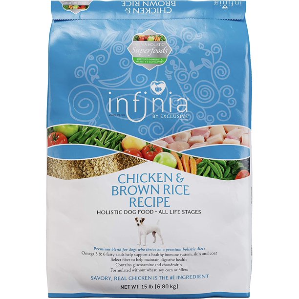 Infinia Chicken and Brown Rice Dog Food Nutritionally Complete 30