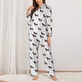 thumbnail image 2 of Fotbe Dachshund Dog Pattern Long Sleeve Pajama Set for Women,Sleepwear Set,2-piece Loungewear Set,Soft PJs Comfy Nightwear with Pockets -X-Large, 2 of 7