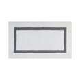 thumbnail image 3 of Better Trends Bathroom Rugs Mat 100% Cotton Soft Bath Rug Water Absorbent Reversible Washable for Bathroom Floor Decor, Laundry Room 24" x 40" Hotel Collection - White/Gray, 3 of 6