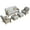 Grey, variant on XIZZI Outdoor Patio Furniture Set PE Wicker Rattan 3 Seat Sofa Conversation Set with Chair and Ottoman,Grey