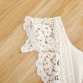 thumbnail image 3 of Seyurigaoka Newborn Infant Baby Girl Summer Lace Romper Jumpsuit Bodysuit One-Pieces Clothes, 3 of 7