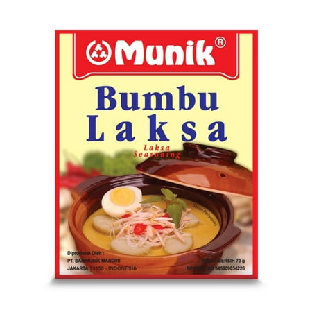 Munik Bumbu Laksa (Laksa Seasoning) 2.47oz (Pack of 1)