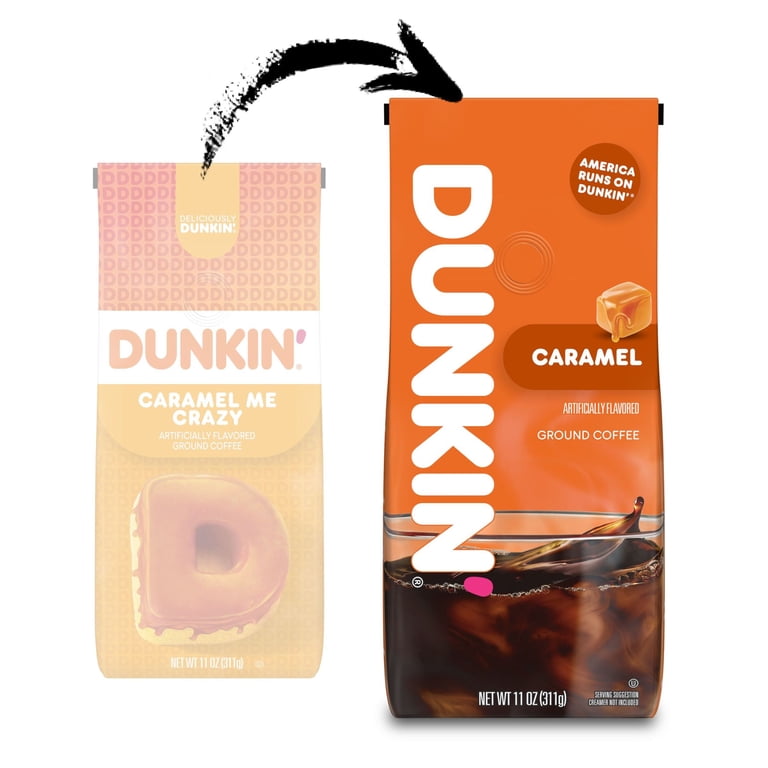 Dunkin' Caramel Me Crazy Ground Coffee, 11 oz - Walmart.com