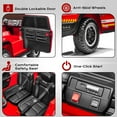 thumbnail image 6 of 24V 2 Seater Ram 1500 RHO Fire Truck Car Ride on for Big Kids, Carros Eléctricos Para Niños with Remote Control, Ride on Fire Truck w/Siren, Flashing Lights, Bed Storage, Electric Fire Truck Red, 6 of 10