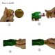 thumbnail image 5 of Paquete de 4 accesorios de modificación de remolque para cremallera, manija de remolque de 10 mm de grosor, hebilla de resorte, cerradura de remolque UTV (plata, talla única), 5 of 5